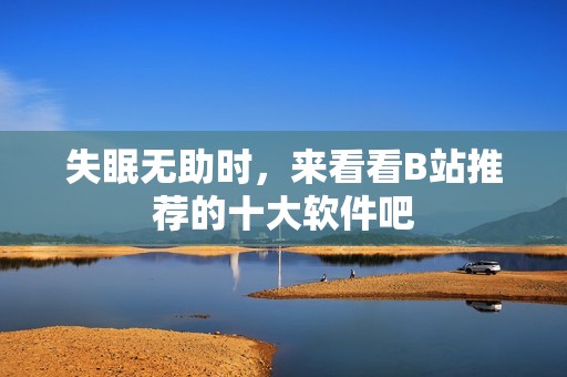 失眠无助时，来看看B站推荐的十大软件吧