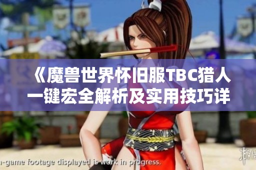 《魔兽世界怀旧服TBC猎人一键宏全解析及实用技巧详细指南》