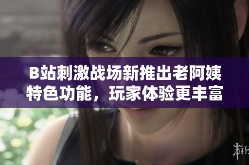 B站刺激战场新推出老阿姨特色功能，玩家体验更丰富有趣