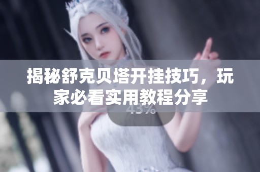 揭秘舒克贝塔开挂技巧，玩家必看实用教程分享