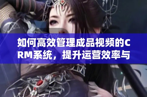 如何高效管理成品视频的CRM系统，提升运营效率与客户满意度