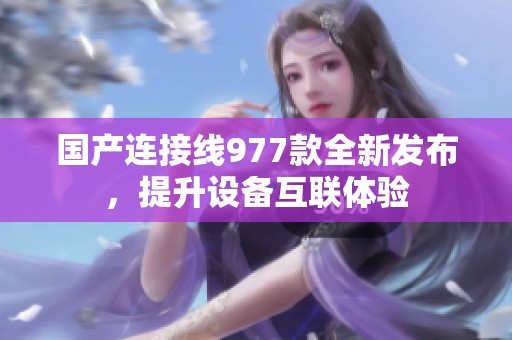 国产连接线977款全新发布，提升设备互联体验