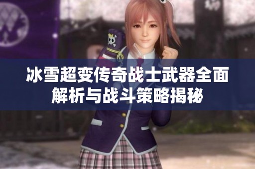冰雪超变传奇战士武器全面解析与战斗策略揭秘