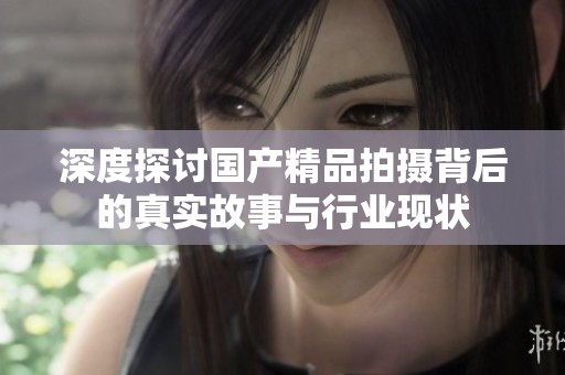 深度探讨国产精品拍摄背后的真实故事与行业现状