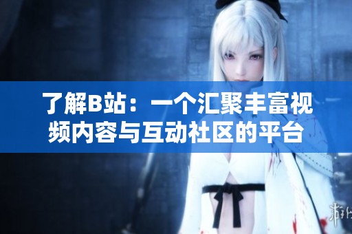了解B站：一个汇聚丰富视频内容与互动社区的平台