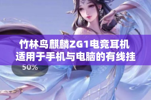 竹林鸟麒麟ZG1电竞耳机 适用于手机与电脑的有线挂耳式带麦耳塞