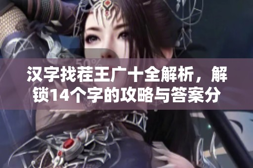 汉字找茬王广十全解析，解锁14个字的攻略与答案分享