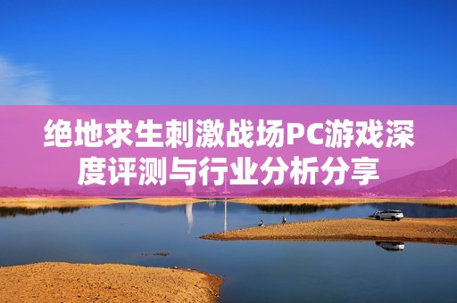 绝地求生刺激战场PC游戏深度评测与行业分析分享