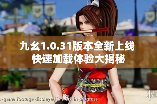 九幺1.0.31版本全新上线 快速加载体验大揭秘