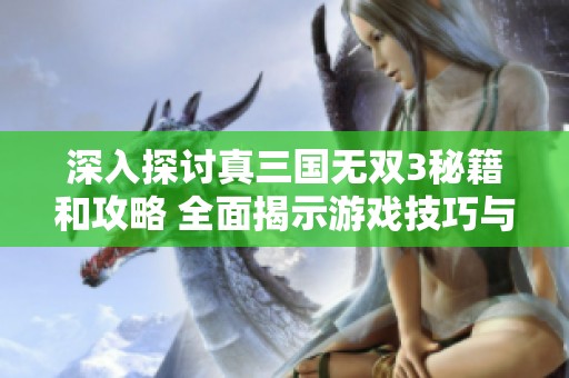 深入探讨真三国无双3秘籍和攻略 全面揭示游戏技巧与策略