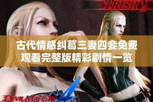 古代情感纠葛三妻四妾免费观看完整版精彩剧情一览