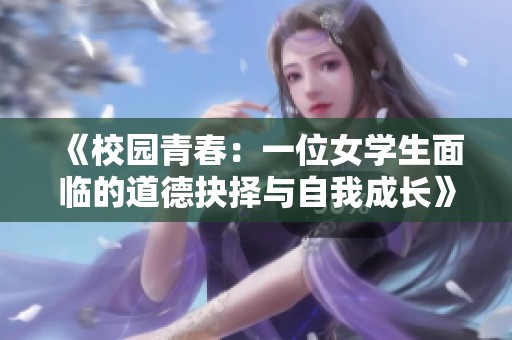 《校园青春：一位女学生面临的道德抉择与自我成长》