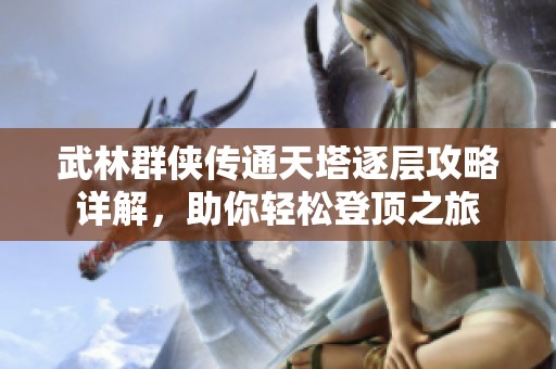 武林群侠传通天塔逐层攻略详解，助你轻松登顶之旅