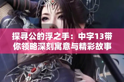 探寻公的浮之手：中字13带你领略深刻寓意与精彩故事