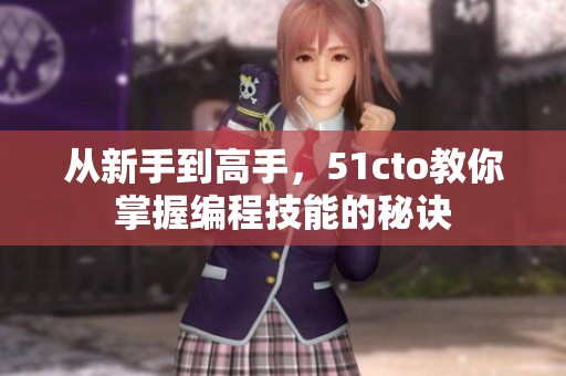 从新手到高手，51cto教你掌握编程技能的秘诀