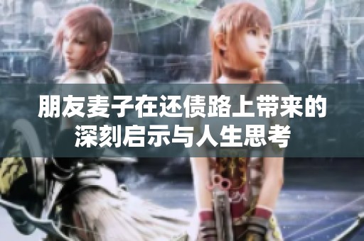 朋友麦子在还债路上带来的深刻启示与人生思考