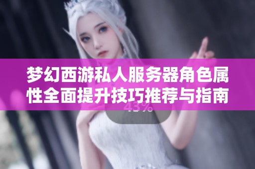 梦幻西游私人服务器角色属性全面提升技巧推荐与指南