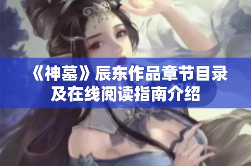 《神墓》辰东作品章节目录及在线阅读指南介绍