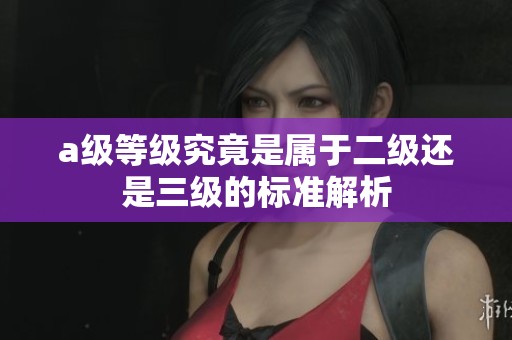 a级等级究竟是属于二级还是三级的标准解析