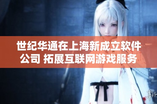 世纪华通在上海新成立软件公司 拓展互联网游戏服务领域