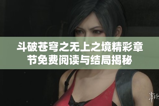 斗破苍穹之无上之境精彩章节免费阅读与结局揭秘