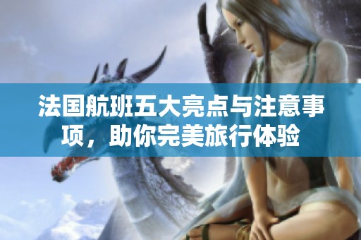法国航班五大亮点与注意事项，助你完美旅行体验