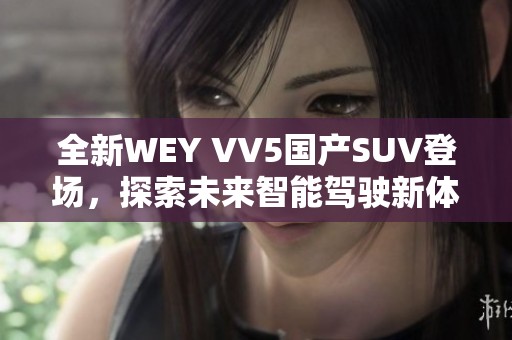 全新WEY VV5国产SUV登场，探索未来智能驾驶新体验