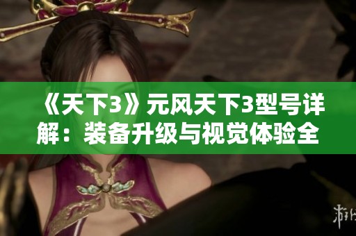 《天下3》元风天下3型号详解：装备升级与视觉体验全攻略