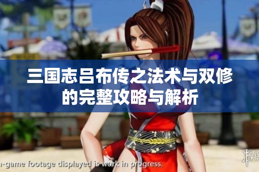 三国志吕布传之法术与双修的完整攻略与解析