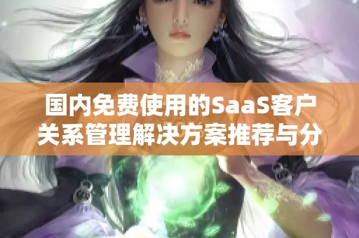 国内免费使用的SaaS客户关系管理解决方案推荐与分析