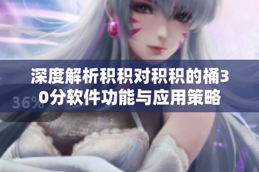 深度解析积积对积积的桶30分软件功能与应用策略
