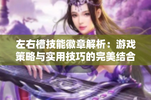 左右槽技能徽章解析：游戏策略与实用技巧的完美结合