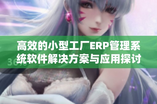 高效的小型工厂ERP管理系统软件解决方案与应用探讨