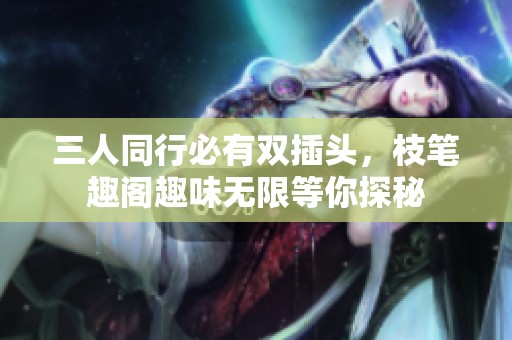三人同行必有双插头，枝笔趣阁趣味无限等你探秘