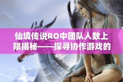 仙境传说RO中团队人数上限揭秘——探寻协作游戏的极限体验