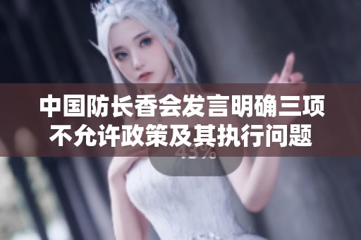 中国防长香会发言明确三项不允许政策及其执行问题