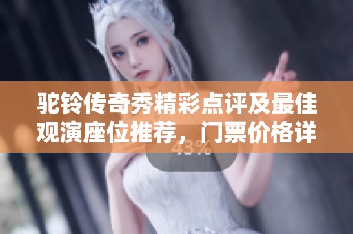 驼铃传奇秀精彩点评及最佳观演座位推荐，门票价格详解