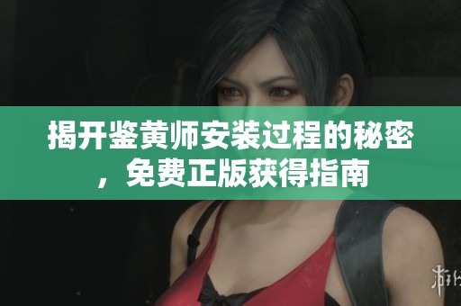 揭开鉴黄师安装过程的秘密，免费正版获得指南