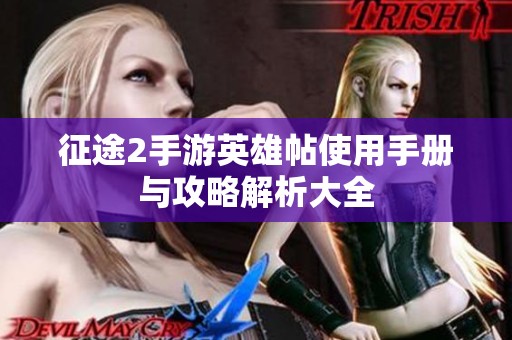 征途2手游英雄帖使用手册与攻略解析大全