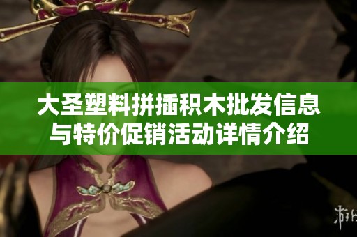 大圣塑料拼插积木批发信息与特价促销活动详情介绍