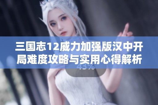 三国志12威力加强版汉中开局难度攻略与实用心得解析