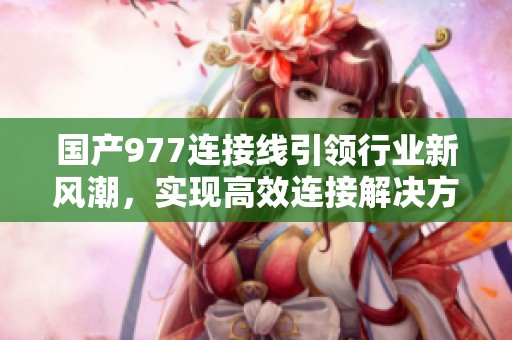 国产977连接线引领行业新风潮，实现高效连接解决方案