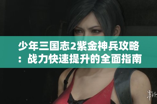 少年三国志2紫金神兵攻略：战力快速提升的全面指南