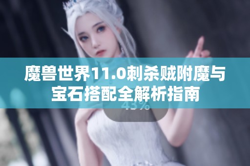 魔兽世界11.0刺杀贼附魔与宝石搭配全解析指南