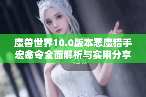 魔兽世界10.0版本恶魔猎手宏命令全面解析与实用分享