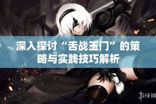 深入探讨“舌战玉门”的策略与实践技巧解析
