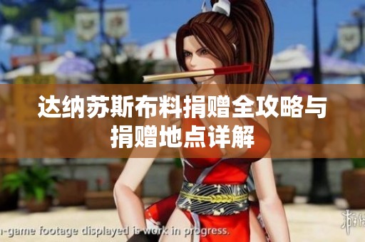 达纳苏斯布料捐赠全攻略与捐赠地点详解