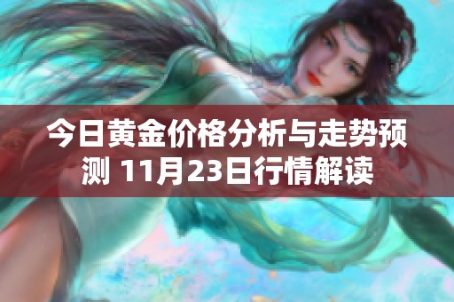 今日黄金价格分析与走势预测 11月23日行情解读