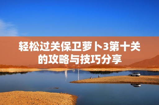 轻松过关保卫萝卜3第十关的攻略与技巧分享