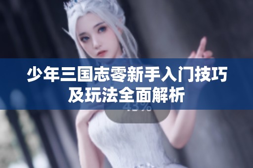 少年三国志零新手入门技巧及玩法全面解析